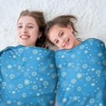 thumbnail image 5 of Blue Christmas Snowflake Pattern Round Blanket,Comfortable Soft Flannel Throw Blanket,All Season,Warm Lightweight Blankets for Sofa Bed Couch Living Room Chair 47"x47", 5 of 5