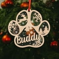 thumbnail image 3 of Personalized Dog Cat Paw Ornament Christmas Customized Memorial Dog Ornament for Christmas Tree Dogs Cat Pet Name Ornaments Dog Cat Ornaments (Dog 1) - 3405 (Style3), 3 of 9