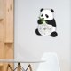 thumbnail image 4 of Reloj de pared con diseño de Panda, reloj colgante de pared, reloj decorativo silencioso, adorno de pared de animales para habitación de niños, 4 of 6