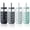 Grey, variant on Mrsdry Glass Cups with Silicone Lids and Straws (4 Pcs), 16oz Drinking Glasses Set with Silicone Sleeves for Coffee Bar Accessories Iced Coffee Cups with Lids, Glass Tumbler Reusable for Gifts