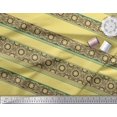 thumbnail image 3 of Soimoi Polyester Crepe Fabric Stripe & Mandala Kaleidoscope Decor Fabric Printed Yard 42 Inch Wide, 3 of 3