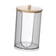thumbnail image 1 of Dispensador de vasos para baño, caja de almacenamiento, organizador de almacenamiento para baño, almacenamiento para el hogar Negro Con Tapa De Madera, 1 of 9