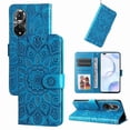 thumbnail image 1 of Funda tipo cartera GANGXUN para Huawei Nova 9 Pro , diseño girasol, cuero PU, soporte, cierre magnético, tarjetero, 1 of 5