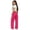 16Hot Pink104, variant on WERYOUNG Girls Pants Solid Color Wide Leg Cargo Sweatpants High Waist Elastic Drawstring Pocket Casual Street Trousers For Toddler Big Kids Soft Bottom 5-6 Years