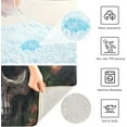 thumbnail image 7 of SKYSONIC Bathroom Rug Toiletry Mat Set, 2 pack Skull Flowers Art Print, Fluffy Plush Absorbent Bath Rugs Carpet for Bathroom Floor Toilet Tub and Shower,23.6"x15.7"+17.3"x13.4", 7 of 7
