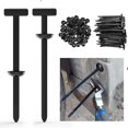 thumbnail image 1 of Zip Tie Fender Clip - Nylon Universal Door Panel Clips Cable Tie Buckle - Automotive Retainer Clips and Fasteners - Plastic Rivets for Cars Door Trim (100), 1 of 6
