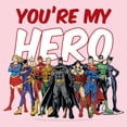 thumbnail image 2 of Junior's Justice League You’re My Hero Squad  Graphic T-Shirt, 2 of 4