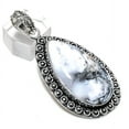 thumbnail image 2 of Natural Dendrite Opal Gemstone Handmade 925 Sterling Silver Pendant 2.56", 2 of 2