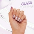 thumbnail image 3 of Salon Perfect Artificial Fake Press On Nails, 382 Glass Violet, Short Almond, File, Glue, and Prep Pad Included, 30 Nails, 3 of 8