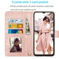 thumbnail image 2 of Samsung Galaxy A02S Wallet Case Tiflook Vegan Leather [RFID Blocking] [Removable Detachable Magnetic] Card Holder Flip Cover [Rose Gold], 2 of 7