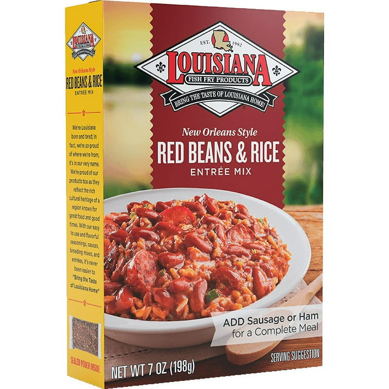 Louisiana Fish Fry Products New Orleans Style Red Beans & Rice Entree Mix, 7oz
