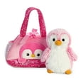 thumbnail image 3 of Aurora - Small Pink Fancy Pals - 7" PomPom Penguin - Fashionable Stuffed Animal, 3 of 4