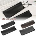 thumbnail image 5 of Portable Eyewear Accessories Waterproof Soft Leather Glasses Protective Case Sun Glasses Pouch Sunglasses Case Box Reading Glasses Bag Case BLACK 16X6.5CM, 5 of 8
