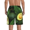 thumbnail image 3 of Kdxio Fresh Avocados Pattern Mens Casual Shorts - Drawstring Summer Beach Sports Shorts for Men, 3 of 9