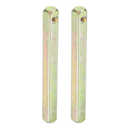 Uxcell Spring Door Knob Spindle 90x8mm, 2 Pack Door Handle Spindle Bar Carbon Steel for Most Mortise Type Door Knobs