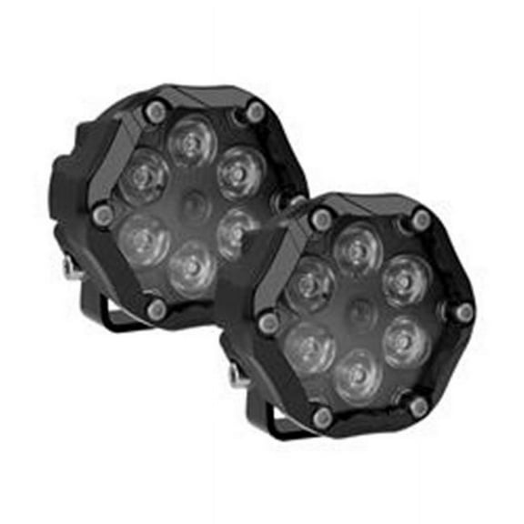 JW Speaker 555353 Model Trail 6 Pro Round LED Off Road Lights Kit