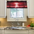 thumbnail image 3 of Glowing Lightning Curtain Valance for Windows, Rod Pocket Valance Window Treatments 1 Panel Short Curtains for Kitchen Windows Bathroom Bedroom 54 x 18 inch Home Decor, 3 of 6
