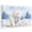 Light blue, variant on Merry Christmas Canvas Wall Art 10" x 8" Winter Polar Bear Snowy Mountains Pine Tree Frame Picture Prints, Ready to Hang Waterproof Artwork Decor for Bathroom, Kitchen Small Wall Spaces