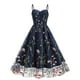 thumbnail image 2 of Vestidos de fiesta Bouanq para mujer, vestidos de regreso a casa, mangas abullonadas, bordado de flores, tul, vestidos formales para boda, fiesta, graduación, 2 of 2