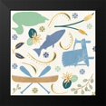 thumbnail image 2 of Charron, Veronique 15x15 Black Modern Framed Museum Art Print Titled - Otomi Lake Step 01A, 2 of 5