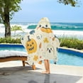 thumbnail image 3 of Yayeee Kids Hooded Towels Toddler Soft Absorbent Beach Bathing Wrap 50" x 23.5", Halloween Cute Ghosts, 3 of 5