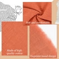 thumbnail image 5 of 4Pcs Orange Cotton Napkin Rustic Cloth Napkins Bulk 16.54" x 16.54" Boho Washable Spring Table Handmade Decorative Linen Dinner Napkin with Fringe for Easter Wedding Thanksgiving Party colorful, 5 of 9