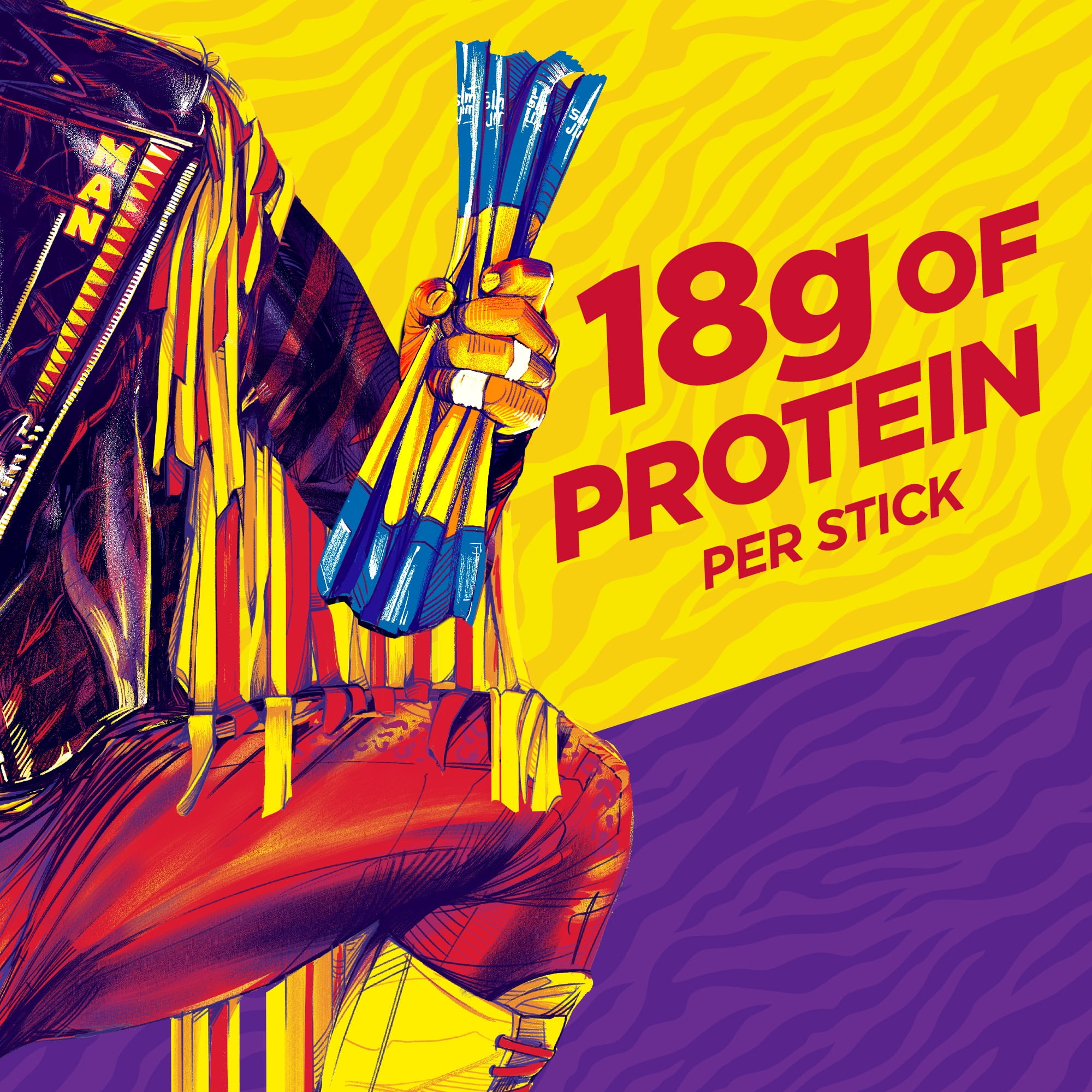 (4 pack) Slim Jim Savage Smoked Meat Sticks, Mild Flavor, High Protein, 3.0 oz.