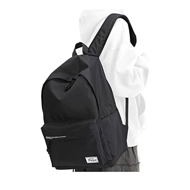 Título: Mochilas negras PAUBACK para instituto, chicas adolescentes. Mochila libros, viaje universidad mujeres/hombres. Portátiles 15,6, resistente al agua, ligera. Mochila casual universitaria