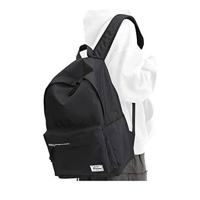 Título: Mochilas negras PAUBACK para instituto, chicas adolescentes. Mochila libros, viaje universidad mujeres/hombres. Portátiles 15,6, resistente al agua, ligera. Mochila casual universitaria