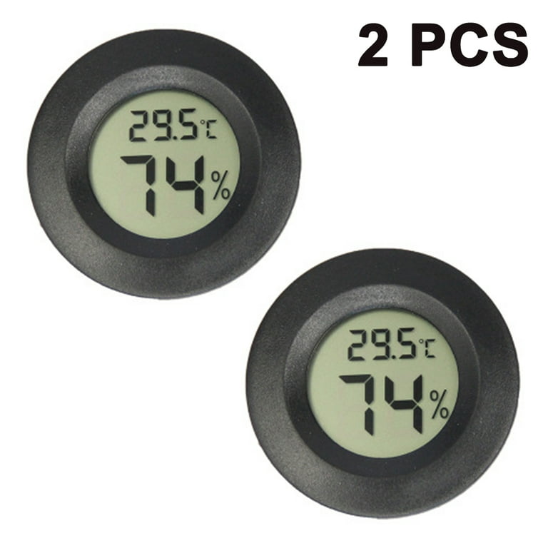 2-pack Mini Hygrometer Thermometer Digital Lcd Monitor, Humidity Meter