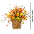 thumbnail image 3 of IROINID Spring Summer Floral Wreath ,Artificial Front Door Wreath,Spring and Summer White Berry Flower Door Hanging Flower Basket Flower Wreath Home Decoration Flower Door Hanging Basket, 3 of 7
