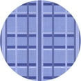 thumbnail image 1 of Ahgly Tapis Rond Lavable en Machine Intérieur Jour Transitionnel Bleu Ciel, 3 Pieds Rond, 1 of 7