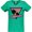 Kelly Green, variant on California with Triangle and Palm Trees Women's V-Neck T-Shirt