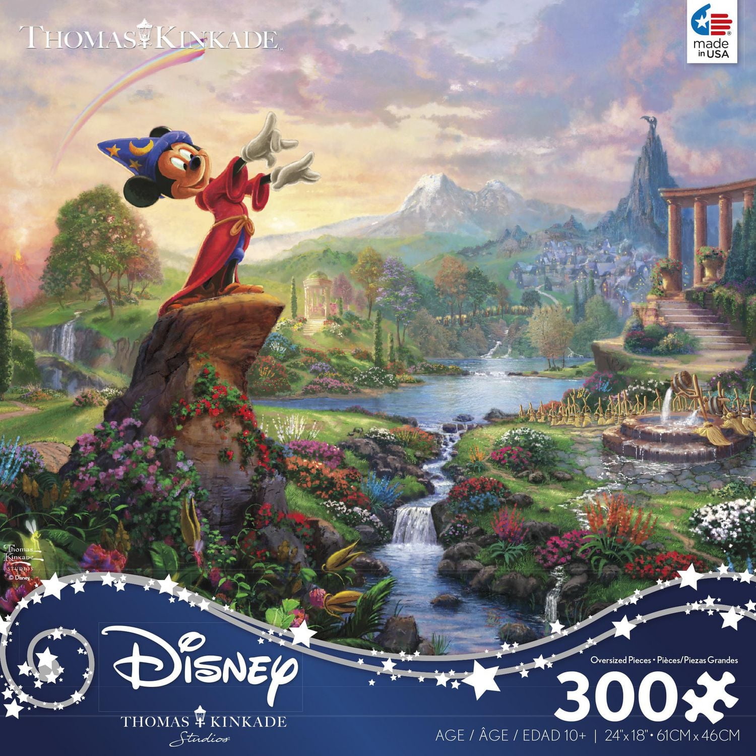 Ceaco - Thomas Kinkade Disney - Fantasia - 300 oversized piece puzzle