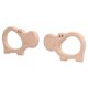 thumbnail image 3 of Mordedor de madera Natural para bebé, juguetes con forma de hipopótamo, pulsera artesanal, joyería, manualidades colgantes, 2 uds., 3 of 8