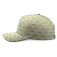 thumbnail image 3 of Artistic Cat Print Snapback Hat - Hand-Drawn Cat Design Lightweight for Beachwear, 3 of 7