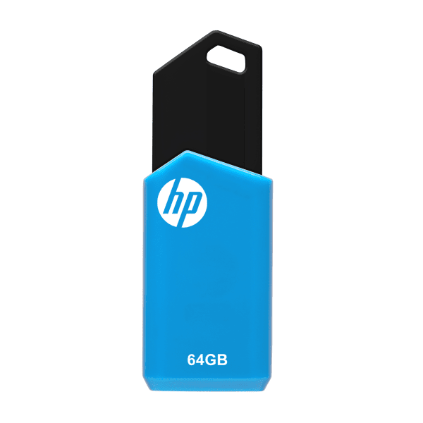 Hp v150w usb 2 0 flash drive 64gb blue p fd64ghpv150w ge walmart