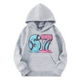 thumbnail image 4 of CAIXIA Hoodies for Girls 10-12 67 Six Seven Boys Sweatshirts Long Sleeve Fleece Pullover for Teens Fall Kids Clothes,Grey, 4 of 4