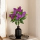 thumbnail image 3 of Decoraciones para San Valentín, adornos para San Valentín, regalos para San Valentín, decoraciones navideñas, flores artificiales de azalea e impatiens de 5 cabezas, flores artificiales de plástico., 3 of 5