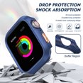 thumbnail image 2 of Allytechgroup Case Compatible with Apple Watch Series 11/10 46mm, Support Wireless Charging Shockproof Cover for iWatch Series 11/10 46mm for Women Men, Blue, 2 of 7