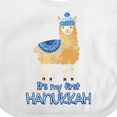 thumbnail image 4 of Inktastic It's My First Hanukkah Boys or Girls Baby Bib, 4 of 4