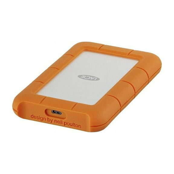 LaCie 2TB Rugged USB-C Portable Hard Drive 1 x USB-C 3.1 Model STFR2000800 Orange