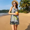 thumbnail image 3 of Disketp Cute Dinosaur para Vestido sin Mangas para Mujeres, Vestidos de Verano para Mujeres, Casual y Holgado para la Playa, 3 of 7