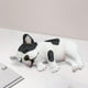thumbnail image 2 of Figura de juguete de bulldog, modelo de perro, estatua de animal, resina, miniatura, accesorio de enseñanza Lado Blanco Negro, 2 of 8