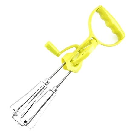 

2pcs Manual Rotary Egg Beater with Handle Hand Egg Mixer Blender Rotation Kitchen Handheld Whisk
