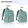 thumbnail image 2 of Yiaed Starfish On Checkered Background Print Print Laptop Backpack Travel Canvas Backpack Vintage Aesthetic Backpack for School Knapsack Backpack Backpack for School-, 2 of 5