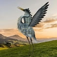 thumbnail image 7 of 36 Inch Crane Statue for Garden Decor, Bird Yard Art Coastal Ocean Decor, Outdoor Heron Garden Animal Sculpture for Backyard, Yard, Patio, Porch, Gray, 1Pc, 7 of 7