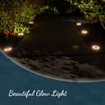 thumbnail image 7 of Morvat Brown LED Solar Powered Rock Pathway Lights, Amber Light, 6 Pack, 7 of 7