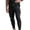 Black, variant on IROINNID Pant's For Men Relaxed Skinny Sports Waterproof Pants Fitness Solid Color Elastic Waist Pants