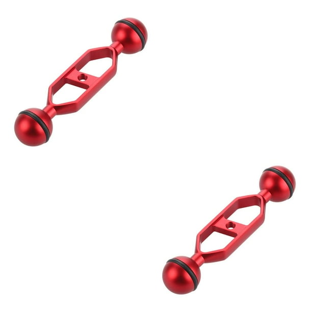 Monstrate Accesorios de cámara de fotografía subacuática de aleación de aluminio de articulación de brazo de bola doble de luz de buceo Type8 NO8